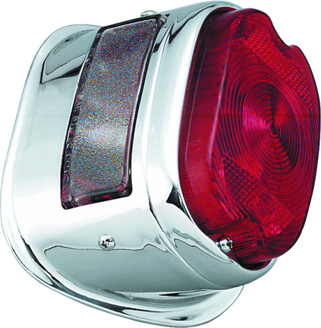Bikers Choice 56-72 Big Twin & XL Chrome Taillight W/Red Lens & Top License Light Repl H-D 68010-64B Bikers Choice Tail Lights  AXOPROS