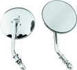 Bikers Choice 65-Up Chrome 4 Inch Round Short Stem Mirror Right Custom Bikers Choice Side Mirrors  AXOPROS