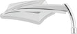 Bikers Choice 65-Up Chrome Angler Mirror Universal Custom Pair Bikers Choice Side Mirrors  AXOPROS
