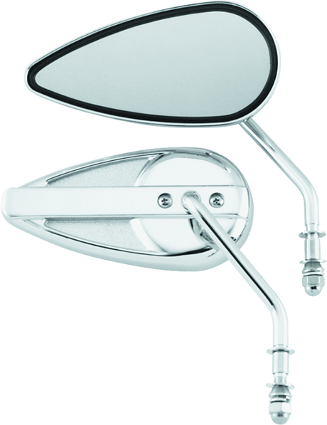 Bikers Choice 65-Up Chrome Teardrop Mirror Universal Custom Pr Bikers Choice Side Mirrors  AXOPROS