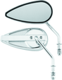 Bikers Choice 65-Up Chrome Teardrop Mirror Universal Custom Pr Bikers Choice Side Mirrors  AXOPROS