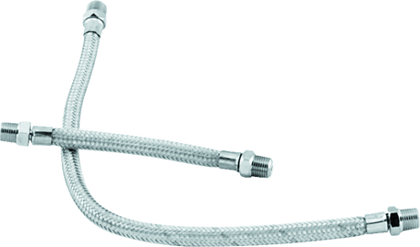 Bikers Choice 66-84 Shovelhead Braided Stainless Rocker Box Oil Line Set Replaces H-D 62783-66A Bikers Choice Engine Covers  AXOPROS