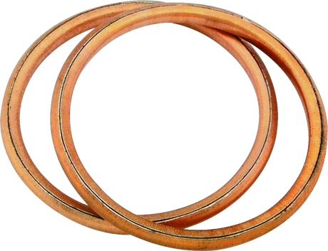 Bikers Choice 66-84 Shovelhead Choice Round Copper Exhaust Gaskets Pr Bikers Choice Exhaust Hardware  AXOPROS
