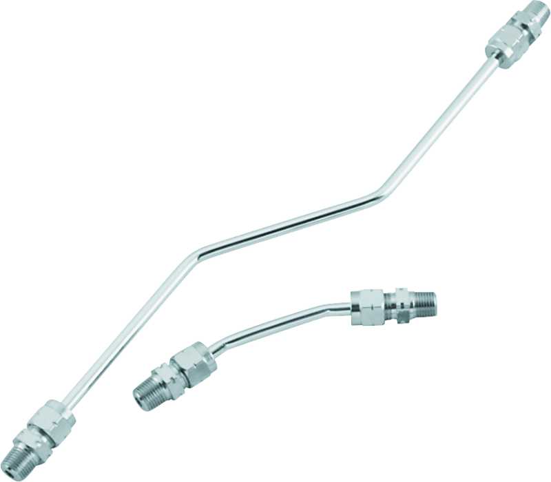 Bikers Choice 66-84 Shovelhead Chrome Rocker Box Oil Line Set Replaces H-D 17506-66A Bikers Choice Engine Covers  AXOPROS