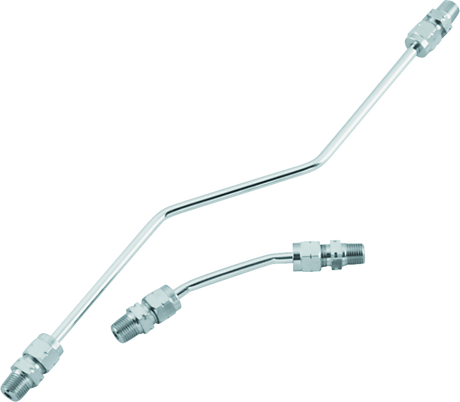 Bikers Choice 66-84 Shovelhead Chrome Rocker Box Oil Line Set Replaces H-D 17506-66A Bikers Choice Engine Covers  AXOPROS