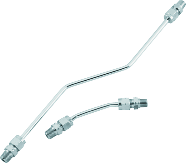 Bikers Choice 66-84 Shovelhead Chrome Rocker Box Oil Line Set Replaces H-D 17506-66A Bikers Choice Engine Covers  AXOPROS