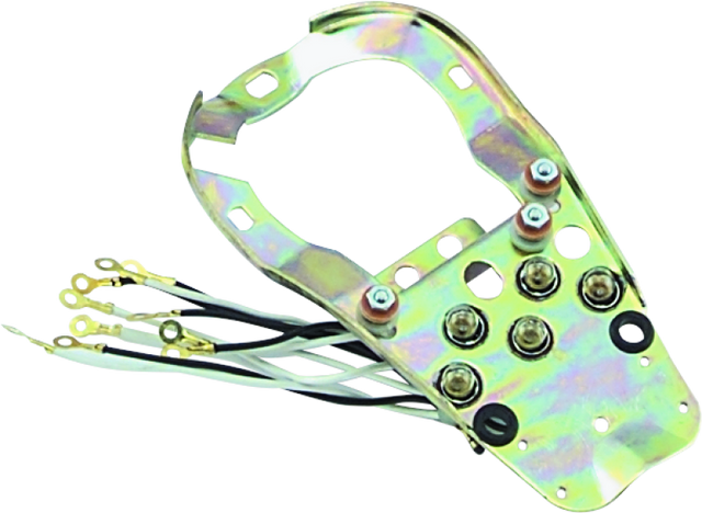 Bikers Choice 68-84FL 71-72 FX 80-86 FXWG 84-95 Softail 5 Light Dash BasePlate Bikers Choice Dash & Interior Trim  AXOPROS