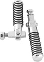 Bikers Choice 72-99 Big Twin & XL Chrome Block Mount O Ring Footpeg Kit 1/2-20 Thread Bikers Choice Footpegs  AXOPROS