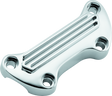 Bikers Choice 74-Up Chrome Finned Handlebar Clamp Bikers Choice Handlebars  AXOPROS
