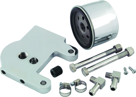 Bikers Choice 76-99 4 Speed Big Twin & Softail Oil Filter & Voltage Regulator Mounting Kit Bikers Choice Oil Filter Blocks  AXOPROS