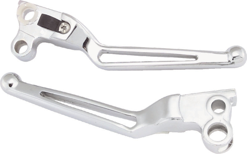 Bikers Choice 82-95 Big Twin & XL Chrome Custom Slotted Lever Set Bikers Choice Levers  AXOPROS