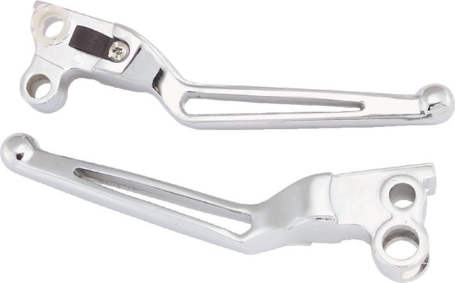 Bikers Choice 82-95 Big Twin & XL Chrome Custom Slotted Lever Set Bikers Choice Levers  AXOPROS
