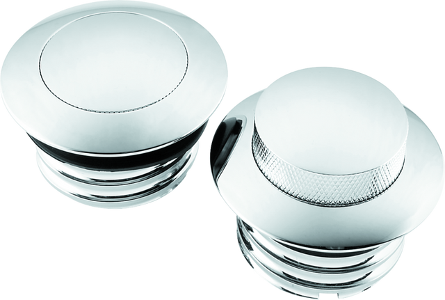 Bikers Choice 82 Up W/Dual Cap Chrome Pop Up Billet Gas CapSet Bikers Choice Fuel Caps  AXOPROS