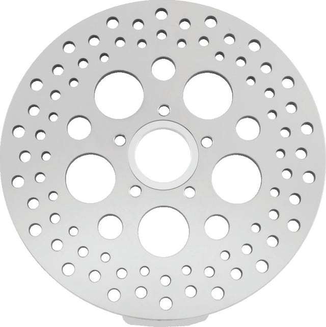 Bikers Choice 84-10 Big Twin Rear OEM Style 11.5 Inch Brake Rotor Exc Touring 11.8 Bikers Choice Brake Rotors - Drilled  AXOPROS