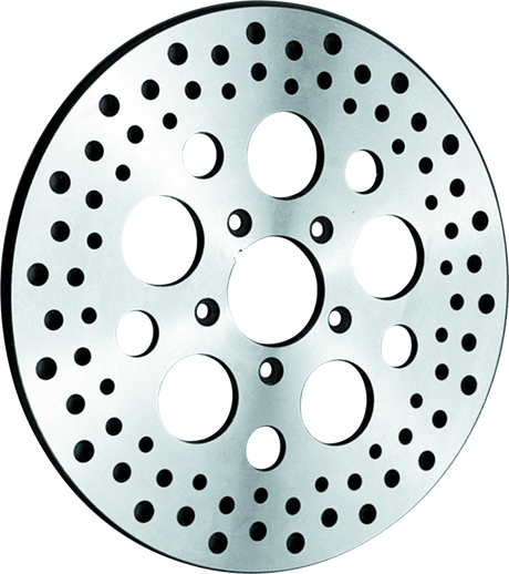 Bikers Choice 84-16 Big Twin & XL Front 11.5 Inch OEM Style Brake Rotor Exc Touring/Dyna 11.8 Bikers Choice Brake Rotors - Drilled  AXOPROS