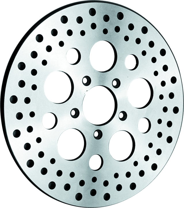 Bikers Choice 84-16 Big Twin & XL Front 11.5 Inch OEM Style Brake Rotor Exc Touring/Dyna 11.8 Bikers Choice Brake Rotors - Drilled  AXOPROS