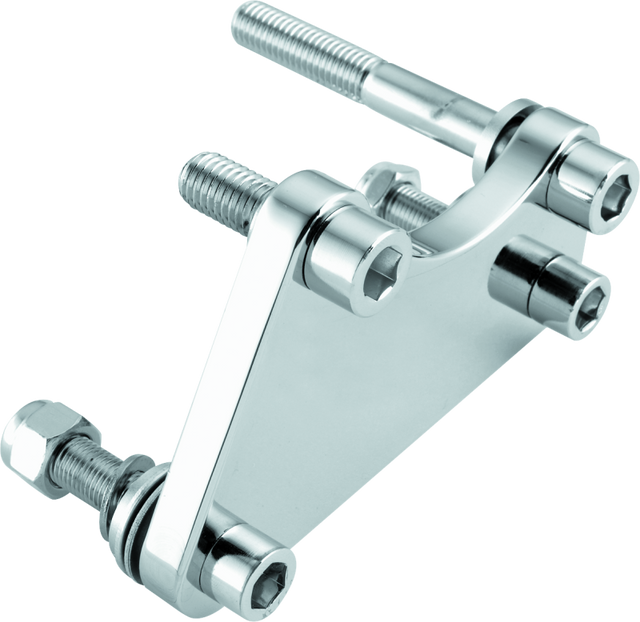 Bikers Choice 84-99 Chrome Caliper Mounting Bracket Kit 00-10 4 Piston Caliper to 84-99 Bikers Choice Brake Hardware  AXOPROS