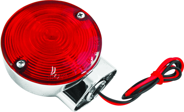 Bikers Choice 86-99 FLT FLST FXRT 2 Fillament Turn Signal Lamp W/Red lens Replaces H-D 68400-86 Bikers Choice Lights Corner  AXOPROS