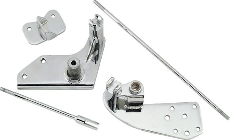 Bikers Choice 87-99 Softail Chrome 3 Inch Extended Forward Control Kit Bikers Choice Footpegs  AXOPROS