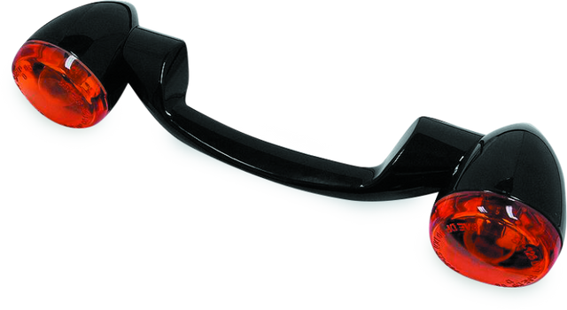 Bikers Choice 91-08 Touring 86-17 FLST Narrow Black Rear Turn Signal Bar Kit W/Amber Lens Bikers Choice Lights Corner  AXOPROS