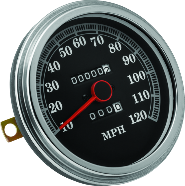 Bikers Choice 91-95 Softail Black Face Speedo With Dome Lens 2240:60 Front Drive Cast Dash Only Bikers Choice Gauges  AXOPROS
