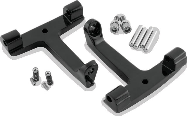 Bikers Choice 93-20 FLH FLT Black Pasanger Floorboard Bracket Replaces H-D 53070-00A Bikers Choice Footpegs  AXOPROS