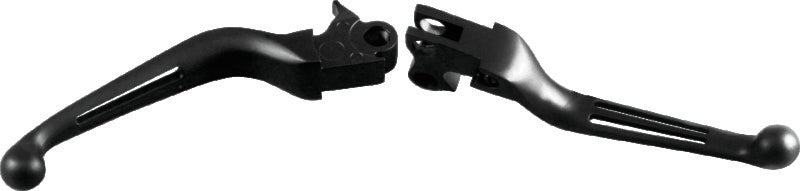 Bikers Choice 96-16 Big Twin W/ Cable Clutch 96-03 XL Black Slotted Lever Set Bikers Choice Levers  AXOPROS