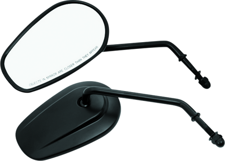 Bikers Choice Black Tapered Long Stem Mirrors Pr Bikers Choice Side Mirrors  AXOPROS
