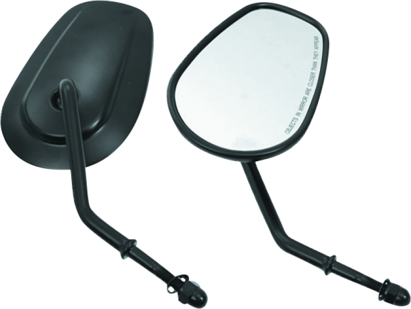 Bikers Choice Black Tapered Short Stem Mirrors Pr Bikers Choice Side Mirrors  AXOPROS