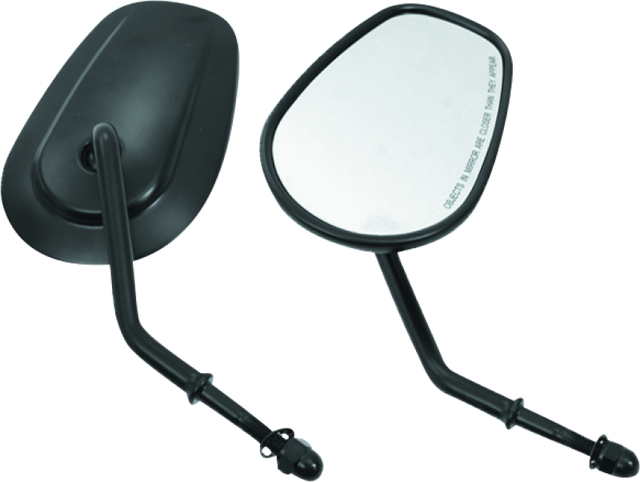 Bikers Choice Black Tapered Short Stem Mirrors Pr Bikers Choice Side Mirrors  AXOPROS