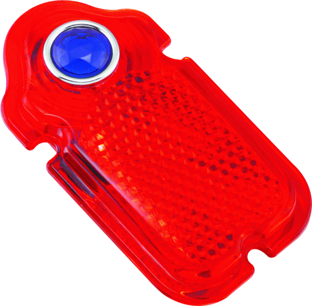 Bikers Choice Blue Dot Taillight Lens 47-54 Tombstone Replaces H-D 68090-47 Bikers Choice Tail Lights  AXOPROS