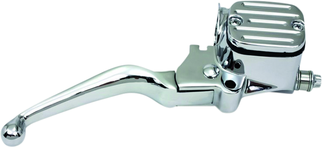 Bikers Choice Chrome 96-07 FL 96-10 ST Dyna 96-03 XL 9/16 Bore Chopped Handlebar Master Cylinder Bikers Choice Handlebars  AXOPROS
