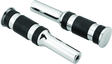 Bikers Choice Chrome Billet Three Band Replacement Pegs For Forward Controls Bikers Choice Footpegs  AXOPROS