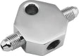 Bikers Choice Chrome Brake Tee 1/8 NPT Center Hole Male AN-3 Side Holes Bikers Choice Brake Hardware  AXOPROS