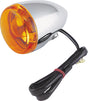 Bikers Choice Chrome Bullet Rear Turn Signal Single Filament Amber Replaces 67104-83 68977-00 Bikers Choice Lights Corner  AXOPROS