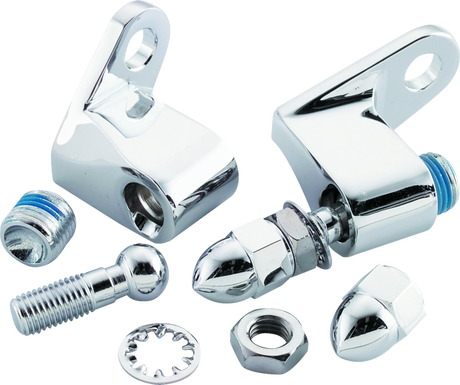 Bikers Choice Chrome Front Turn Signal Mounting Kit Universal Custom Bikers Choice Lights Corner  AXOPROS