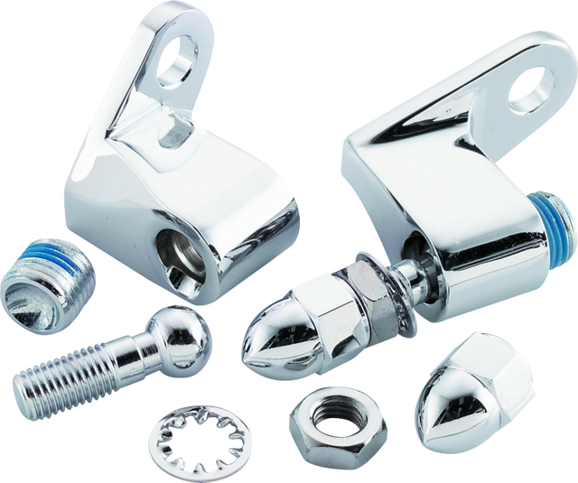 Bikers Choice Chrome Front Turn Signal Mounting Kit Universal Custom Bikers Choice Lights Corner  AXOPROS