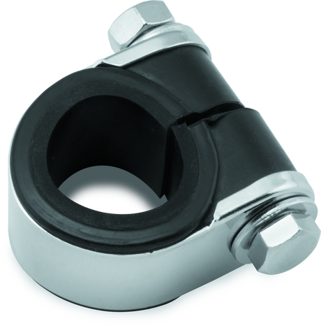 Bikers Choice Chrome Handlebar Gauge Clamp Universal Custom Bikers Choice Gauge Components  AXOPROS