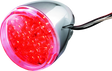 Bikers Choice Chrome LED Rear Billet Turn Signal Red Dual Circuit Clear Lens Universal Custom Bikers Choice Lights Corner  AXOPROS