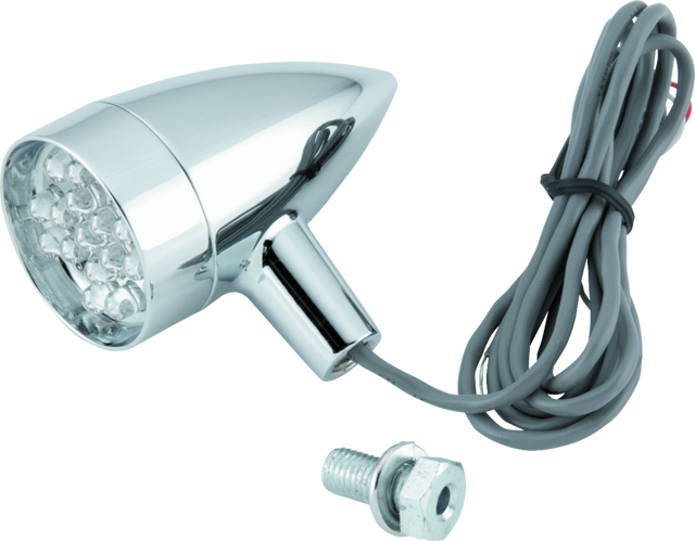 Bikers Choice Chrome Mini Turn Signal Amber Universal Custom Bikers Choice Lights Corner  AXOPROS