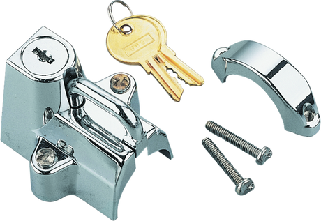 Bikers Choice Chrome Motorcycle Helmet Lock Fits 7/8 - 1 1/4 Tubing Bikers Choice Helmets and Accessories  AXOPROS