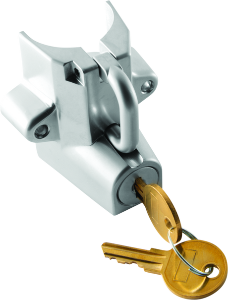 Bikers Choice Chrome Motorcycle Helmet Lock Fits 7/8 - 1 1/4 Tubing Bikers Choice Helmets and Accessories  AXOPROS