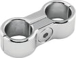 Bikers Choice Chrome Plain Oil Hose Separator For 2 Hoses Bikers Choice Clamps  AXOPROS