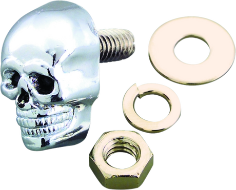 Bikers Choice Chrome Skull Kromets 5/8 Long 1/4-20 Stud Ea Bikers Choice Hardware Kits - Other  AXOPROS