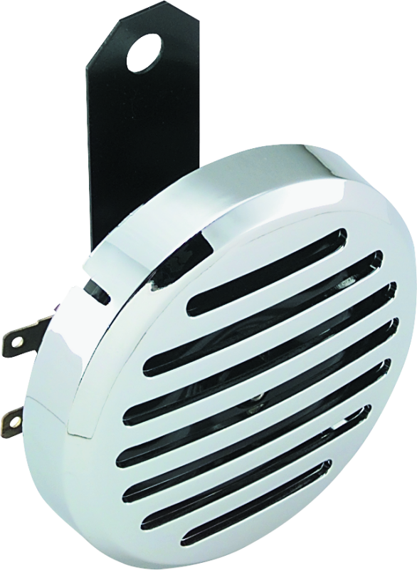 Bikers Choice Chrome Slotted Custom Electric Horn 12 Volt Universal Bikers Choice Horns  AXOPROS