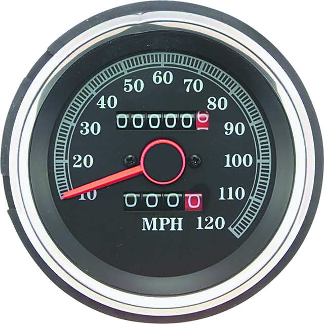 Bikers Choice L84-90XL 85-87 FXRS 87-90 FX Replacement Speedo Blk Face 120 Mph Repl H-D 67037-85A Bikers Choice Gauges  AXOPROS