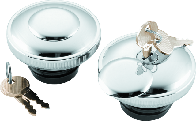 Bikers Choice L96-20 Chrome Lockable Gas Cap Vented Bikers Choice Fuel Lines  AXOPROS
