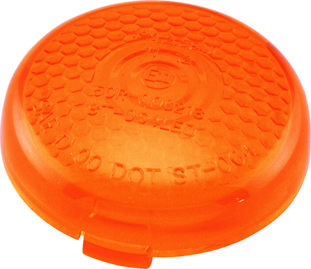 Bikers Choice Replacement Honycomb Amber Lens For LED Bullet Turn Signal Bikers Choice Lights Corner  AXOPROS