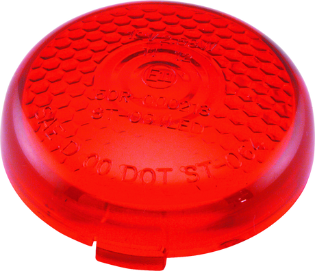 Bikers Choice Replacement Honycomb Red Lens For LED Bullet Turn Signal Bikers Choice Lights Corner  AXOPROS