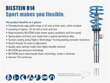 Bilstein B14 2002 Mercedes-Benz C230 Kompressor Front and Rear Suspension Kit Bilstein Coilovers  AXOPROS